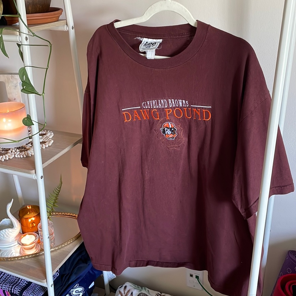 🏈 Vintage Lee Sport Cleveland Browns Dawg Pound Tee